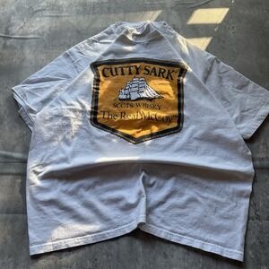 Vintage Cutty Sark Scots Whiskey Pullover Polo Golf Shirt 1992 XL Y2k Outdoors